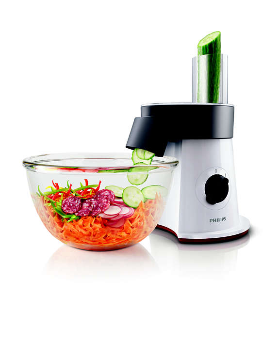 PHILIPS Smalcinātājs salātiem, 200W, 6 diski, ieskait.kartupeļiem HR1388/80