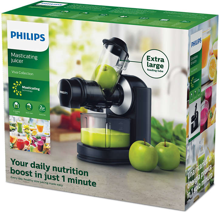 PHILIPS Viva Collection Sulu spiede 150W, 1l (zemo apgriezienu) melns HR1889/70