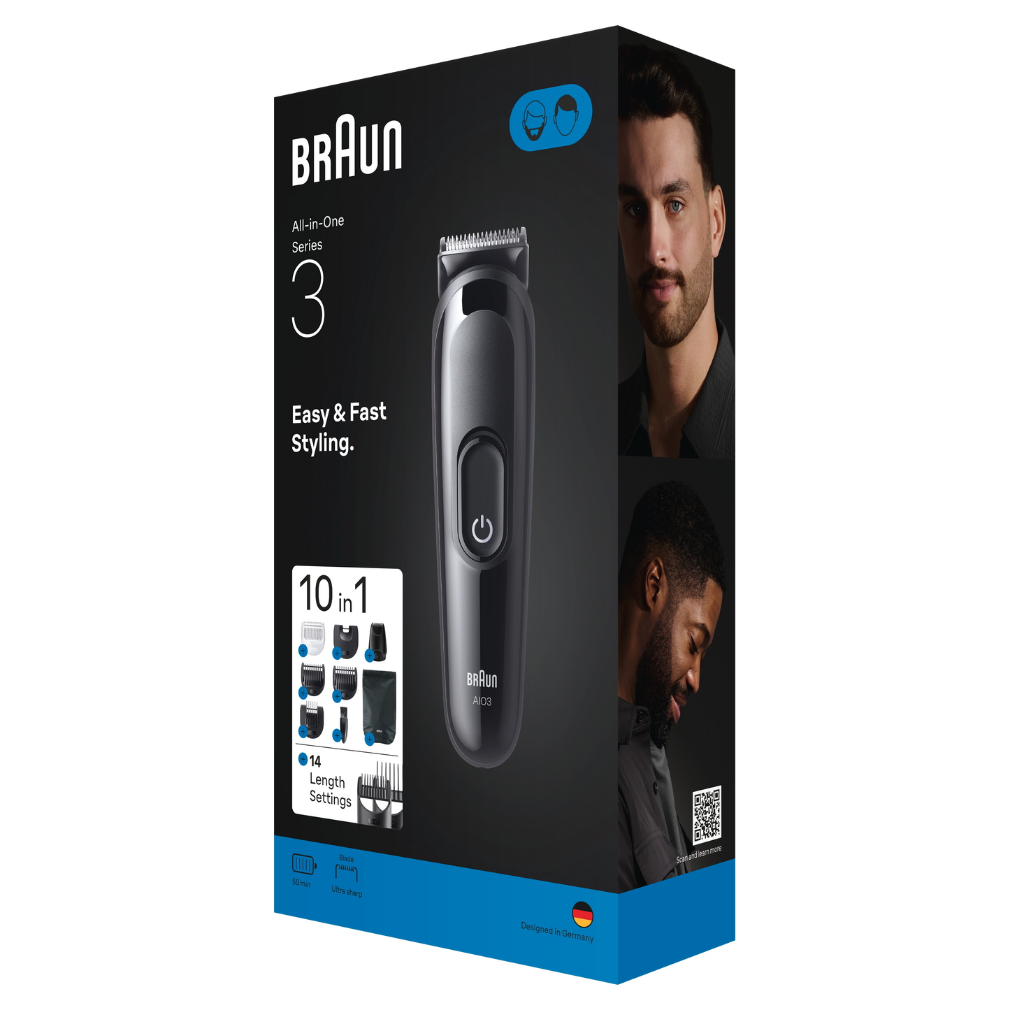 BRAUN matu un bārdas trimmeris AIO3560