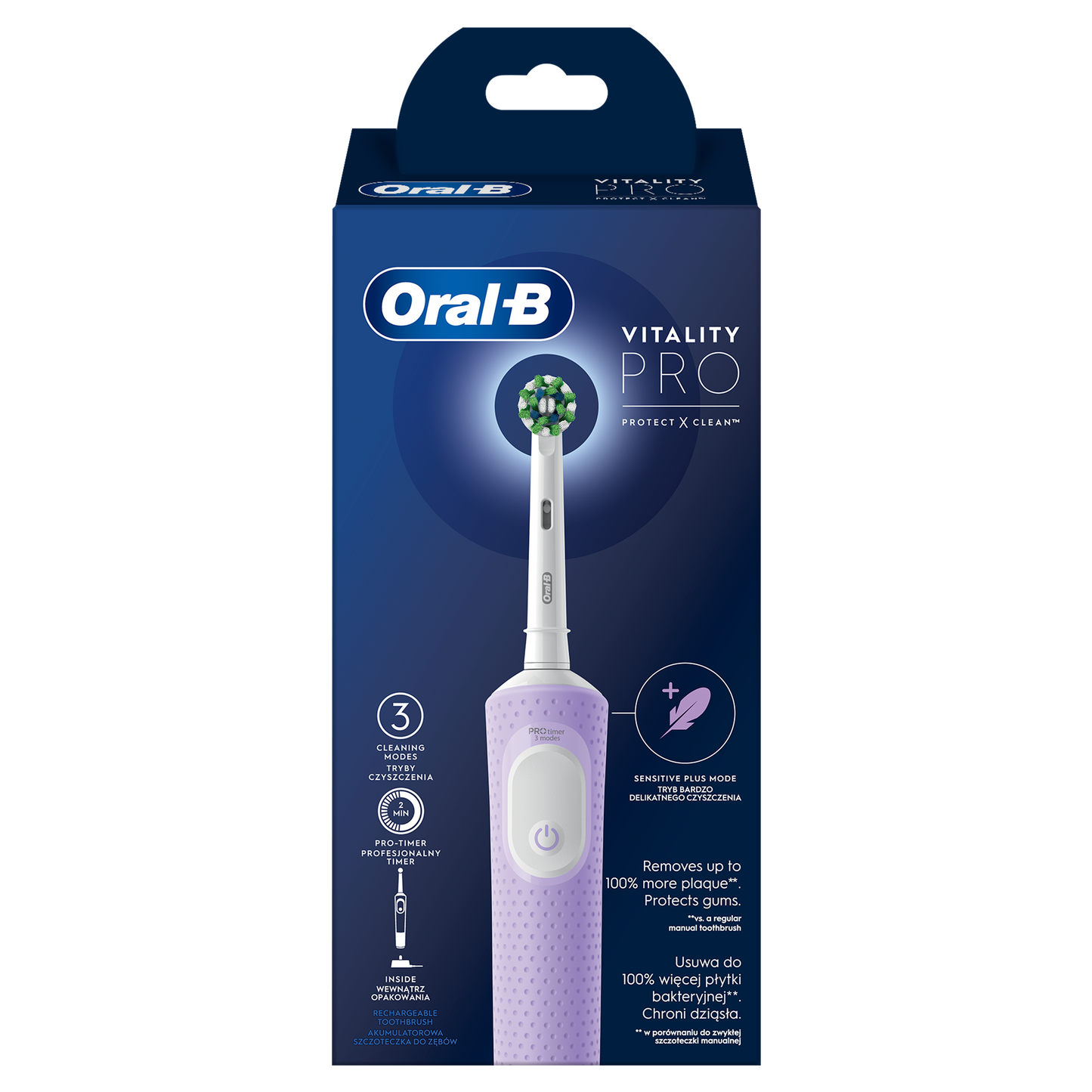 BRAUN Vitality PRO el.zobu birste, Violeta D 103.413.3 Lilac