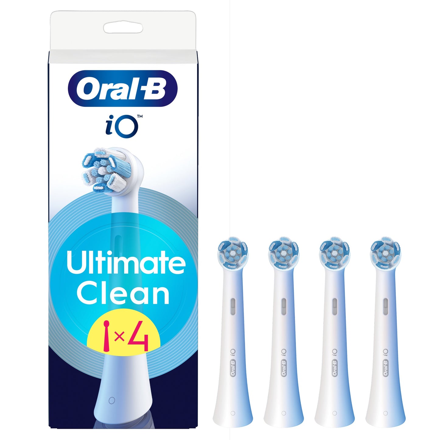 Braun CWF-4 Oral-B UltimateClean zobu birstes uzgaļi, balti, 4 gab. iO RB CWF-4