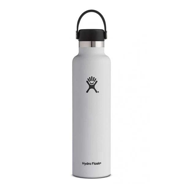 Termopudele HYDRO FLASK 24 OZ STANDARD MOUTH WITH STANDARD FLEX CAP, Balts S24SX110 - DomoTehnika