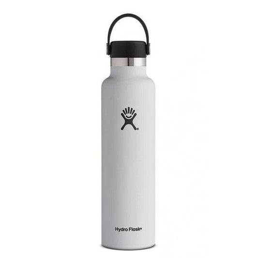 Termopudele HYDRO FLASK 24 OZ STANDARD MOUTH WITH STANDARD FLEX CAP, Balts S24SX110 - DomoTehnika