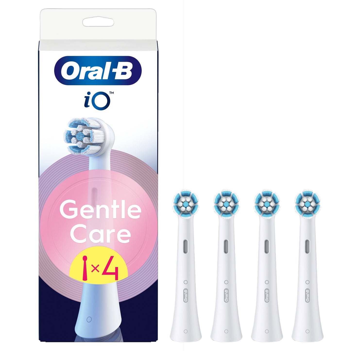 Braun SWF-4 Oral-B GentleCare white zobu birstes uzgaļi, 4 Gab iO RB SWF-4