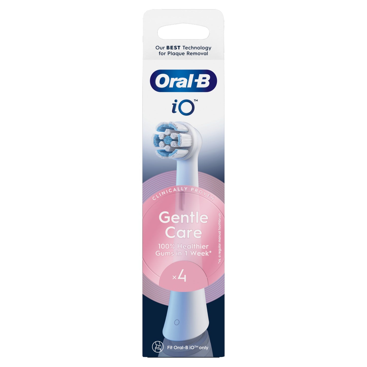 Braun SWF-4 Oral-B GentleCare white zobu birstes uzgaļi, 4 Gab iO RB SWF-4