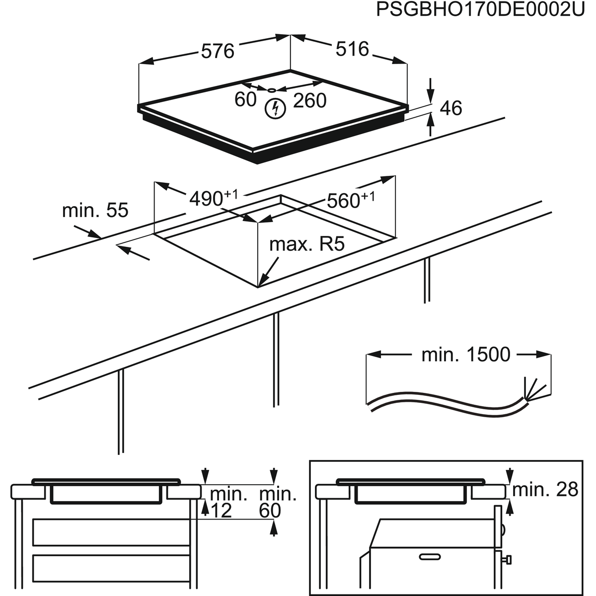 AEG plīts virsma IKB64301XB