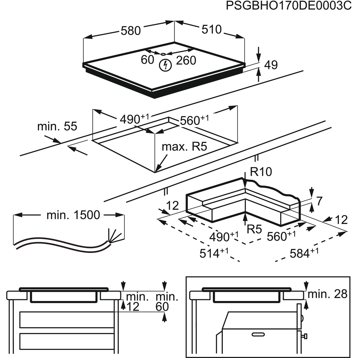 AEG plīts virsma IKB64413IB