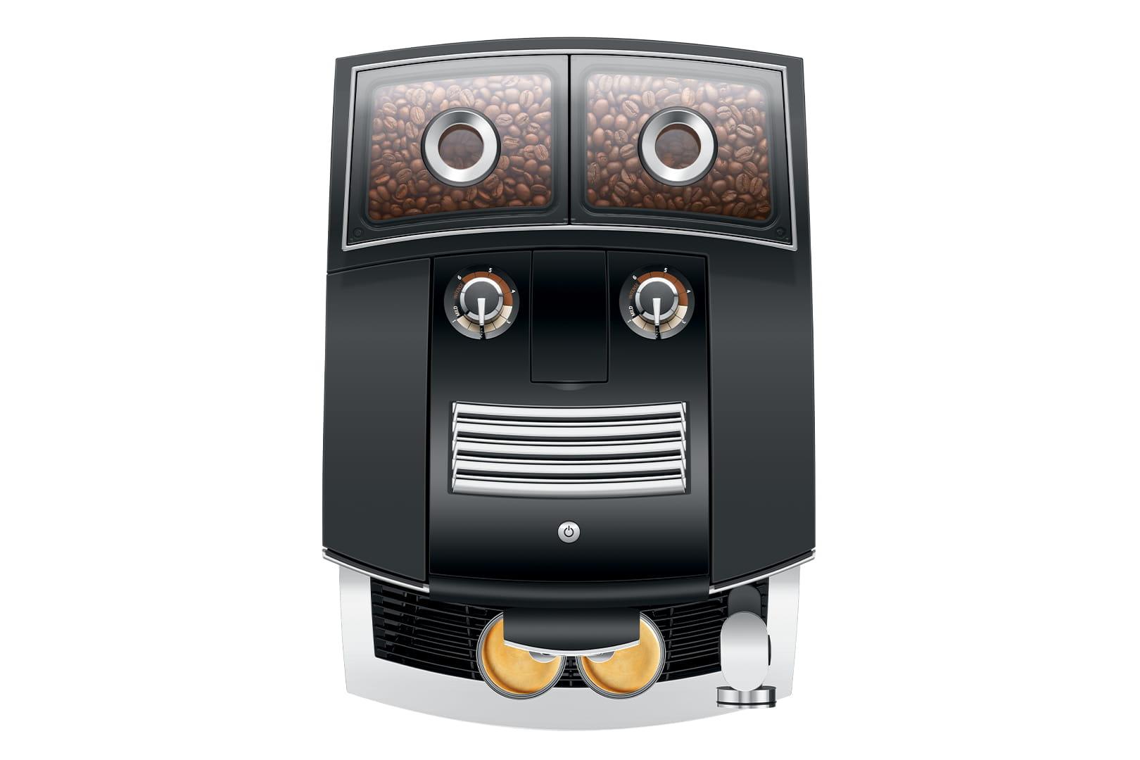 Espresso kafijas automāts JURA J8 Twin Diamond Black (EA) 15561 - DomoTehnika
