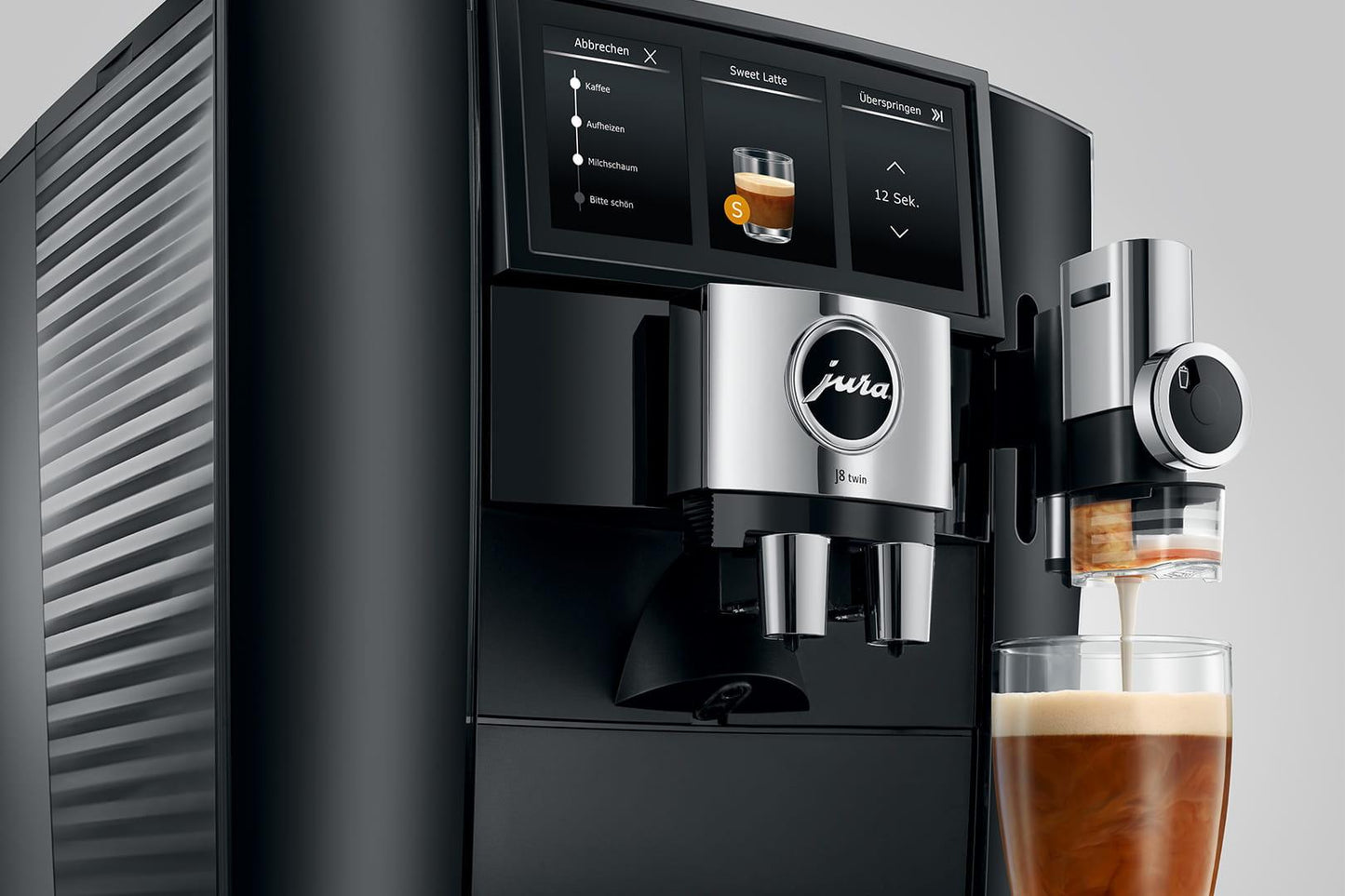 Espresso kafijas automāts JURA J8 Twin Diamond Black (EA) 15561 - DomoTehnika