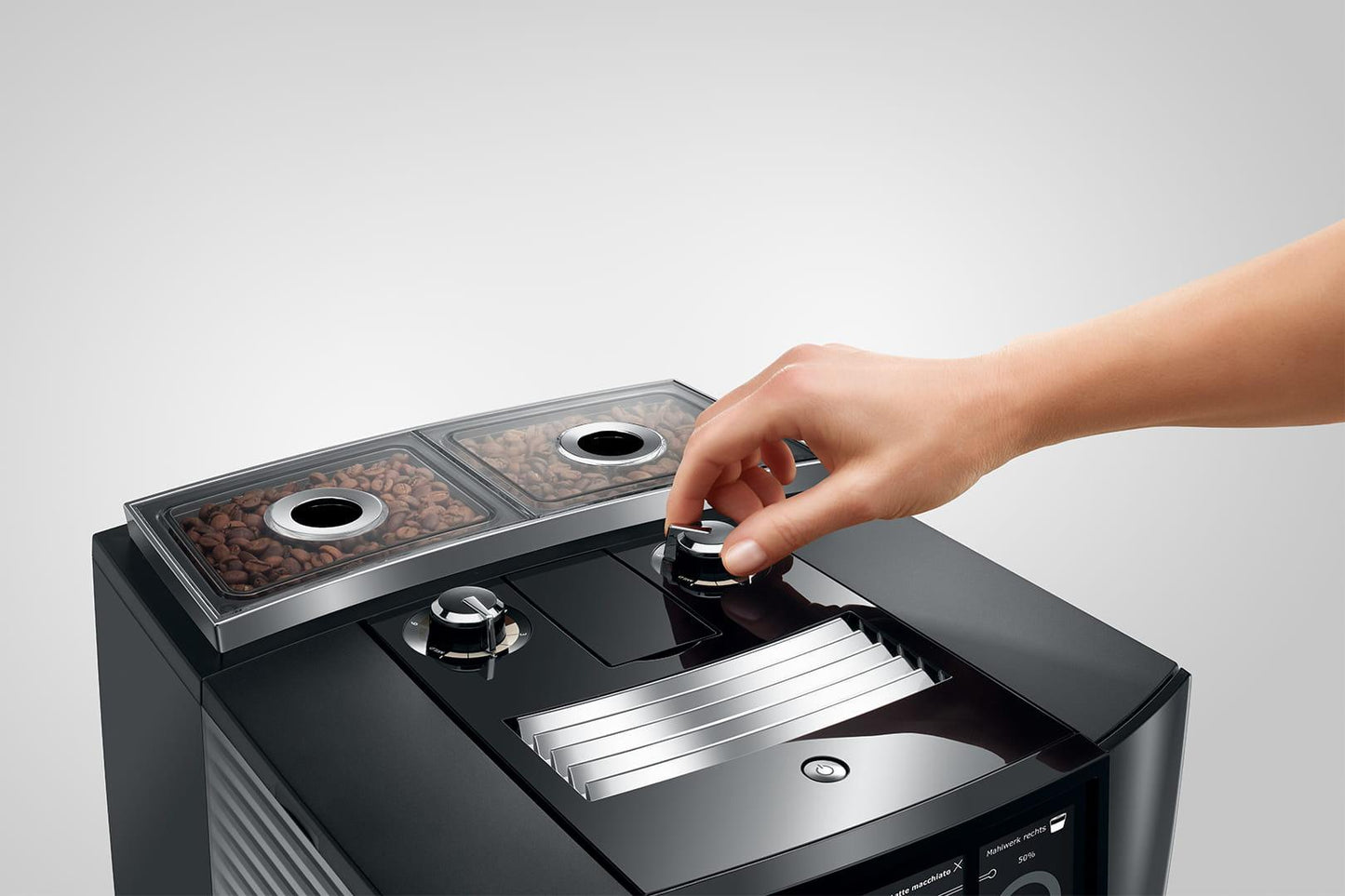 Espresso kafijas automāts JURA J8 Twin Diamond Black (EA) 15561 - DomoTehnika