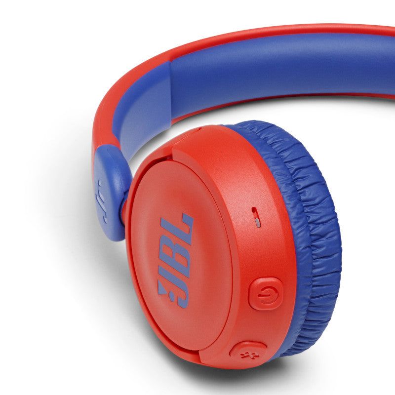 JBL on-ear austiņas ar Bluetooth bērniem, sarkanas ar zilu JBLJR310BTRED