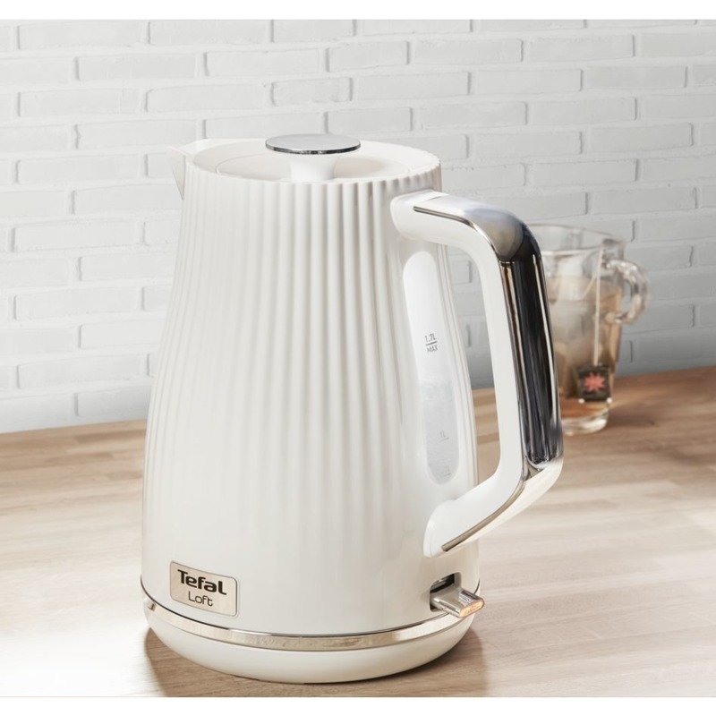 TEFAL tējkanna Loft, 1.7l, 2400W, balta KO2501