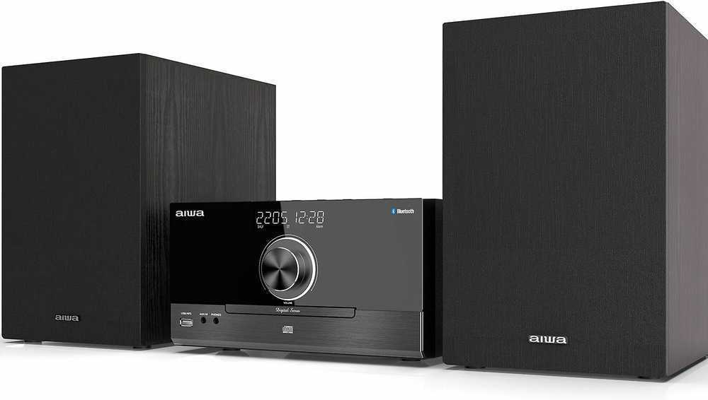 AIWA mikro mūzikas sistēma ar Bluetooth, melna MSBTU-600