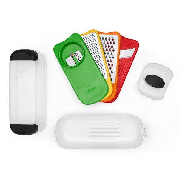 Dārzeņu smalcinātājs OXO Spiralize, Grate & Slice Set - DomoTehnika
