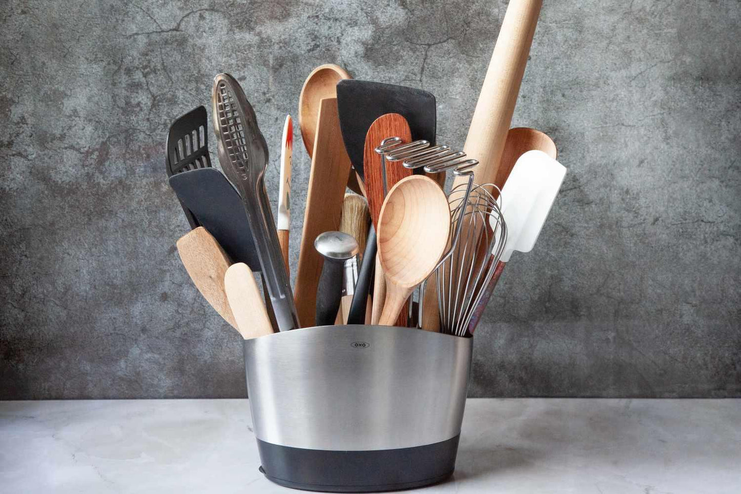 Virtuves piederumu organizators OXO Stainless Steel Utensil Holder 1066734 - DomoTehnika
