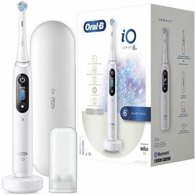 Elektriskā zobu birste BRAUN iOM8.1A1.1BD White - DomoTehnika