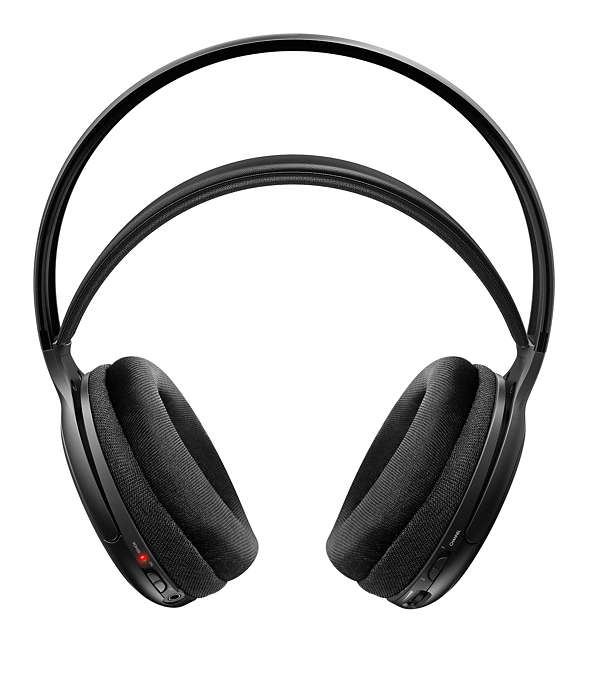 PHILIPS Hi-Fi bezvadu austiņas (melnas) SHC5200/10
