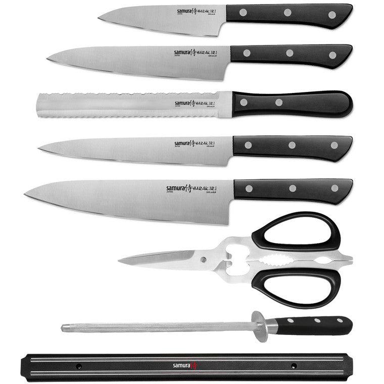 Nažu komplekts SAMURA HARAKIRI SUPER Set of 5 kitchen knives, melns SHR-0280B - DomoTehnika