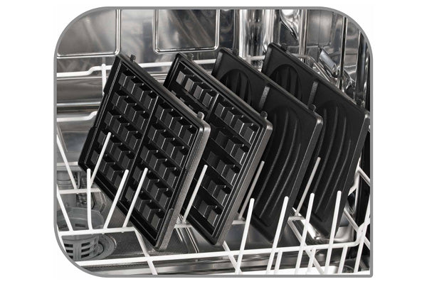 TEFAL tosteris Snack Collection, 700W, 2 maināmas plātnes, melna/sudraba SW852D12