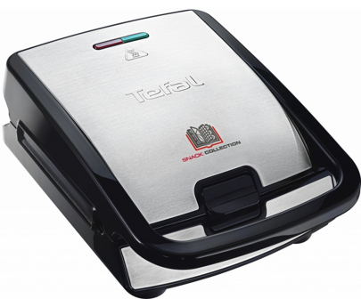 TEFAL tosteris Snack Collection, 700W, 4 maināmas plātnes, melna/sudraba SW854D16