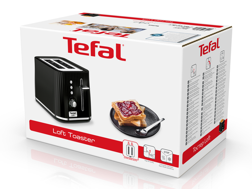 TEFAL tosteris Loft, melns TT7618