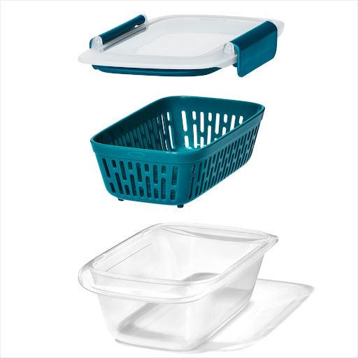 Pārtikas uzglabāšanas trauks OXO Prep & Go Container with Colander - 450mL 11301700 - DomoTehnika