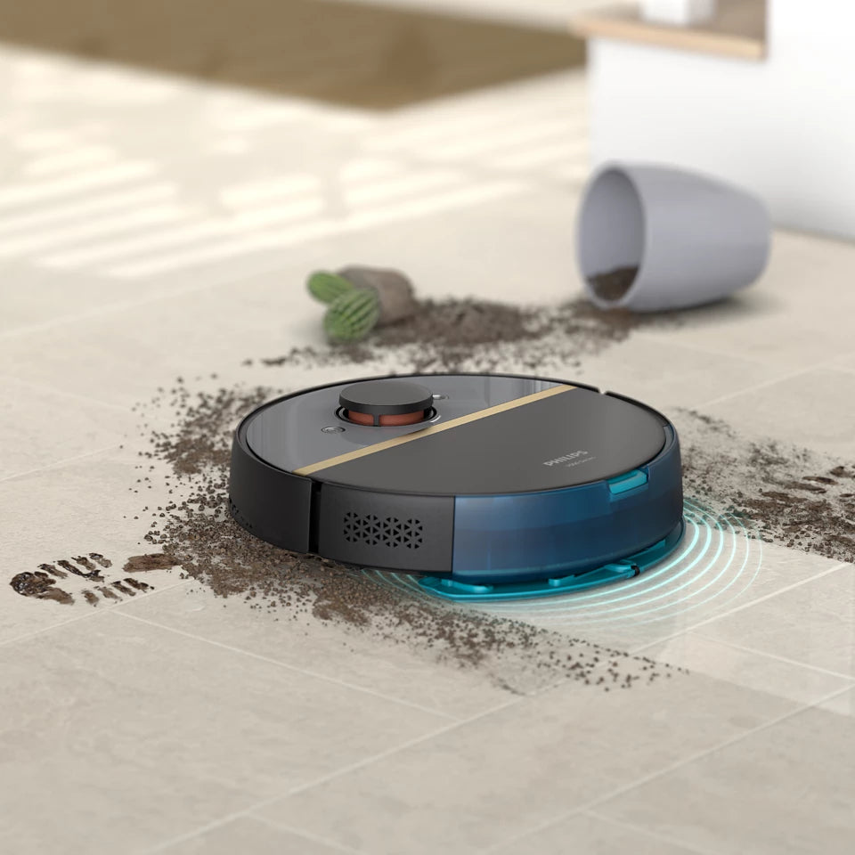 PHILIPS HomeRun 7000. sērijas putekļsūcējs robots ar mazgāšanas funkciju, melns XU7100/01