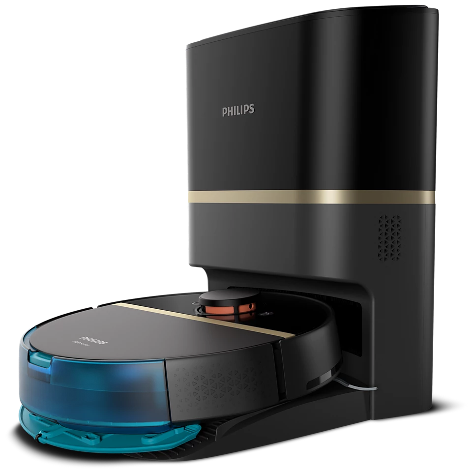 PHILIPS HomeRun 7000. sērijas putekļsūcējs robots ar mazgāšanas funkciju, melns XU7100/01