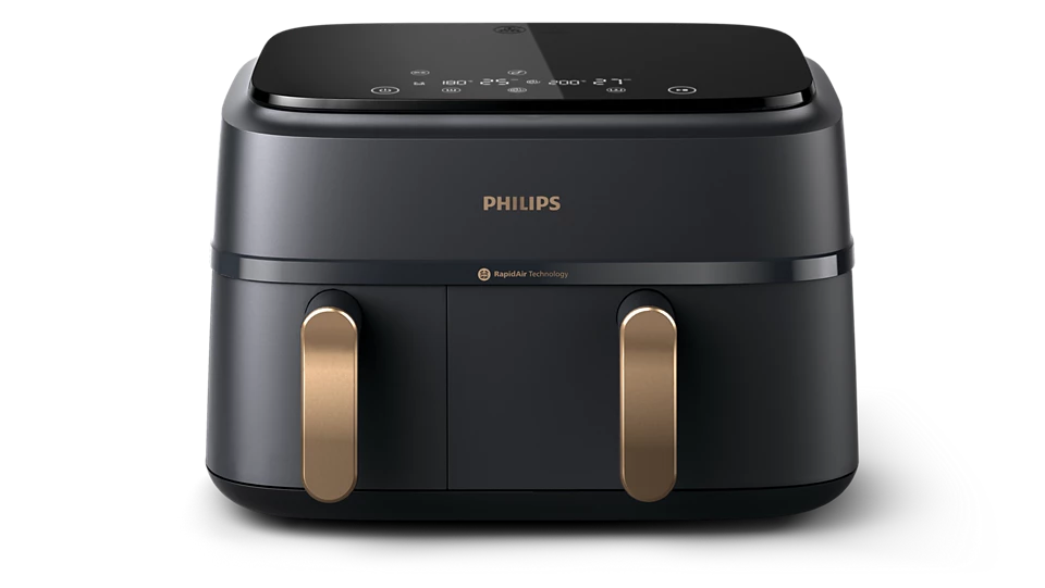 PHILIPS 3000. sērijas karstā gaisa katls ar diviem groziem, 2750W, 9L NA352/00
