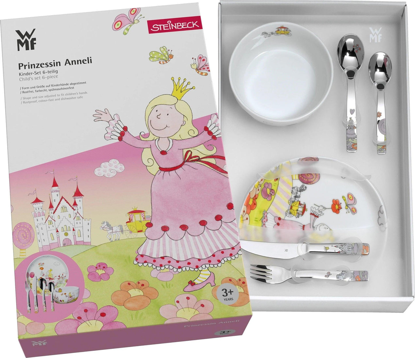 Bērnu galda piederumu komplekts WMF Prinzessin 6-piece - DomoTehnika