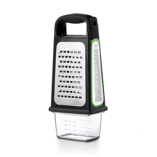 Rīve OXO Etched Box Grater with Removable Zester - DomoTehnika