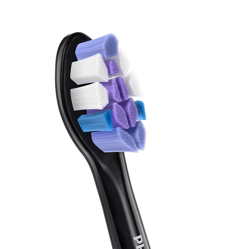 Sonicare Sensitive Standarta Sonic zobu birstes uzgalis, 2gab, melns HX6052/88