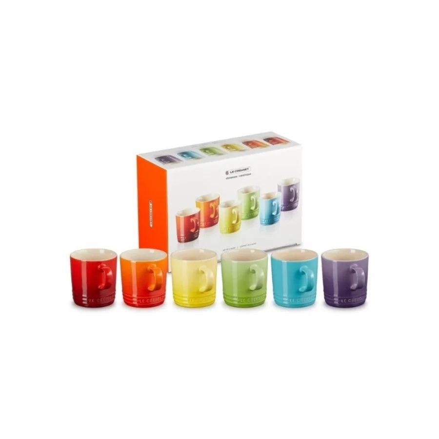 Komplekts LE CREUSET Set of 6 stoneware 350ml in different colours - DomoTehnika