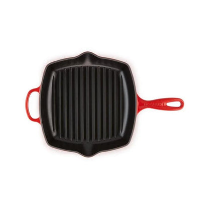 Grillpanna LE CREUSET Cast iron grill pan square 26x26cm red - DomoTehnika