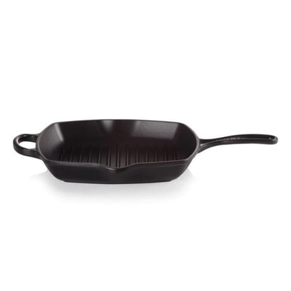 Grillpanna LE CREUSET Cast iron grill pan square 26x26cm mat black - DomoTehnika
