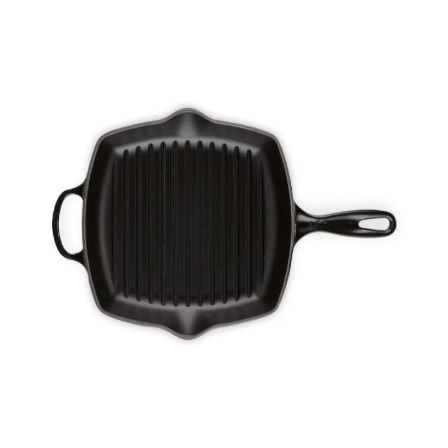Grillpanna LE CREUSET Cast iron grill pan square 26x26cm mat black - DomoTehnika