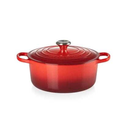 Кастрюля LE CREUSET Чугунная кастрюля круглая Ø24см / 4,2л красная