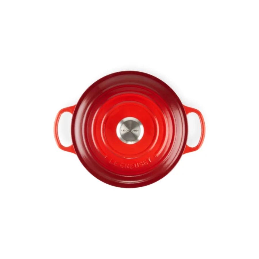 Кастрюля LE CREUSET Чугунная кастрюля круглая Ø24см / 4,2л красная