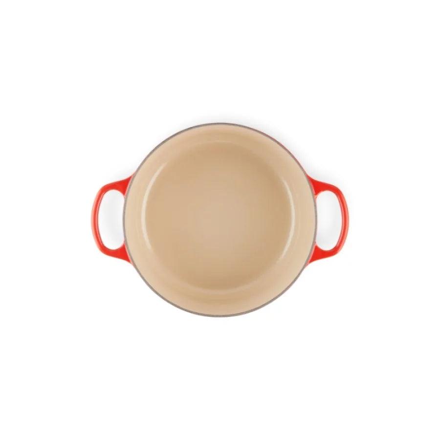 Кастрюля LE CREUSET Чугунная кастрюля круглая Ø24см / 4,2л красная
