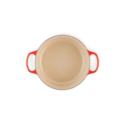 Кастрюля LE CREUSET Чугунная кастрюля круглая Ø24см / 4,2л красная