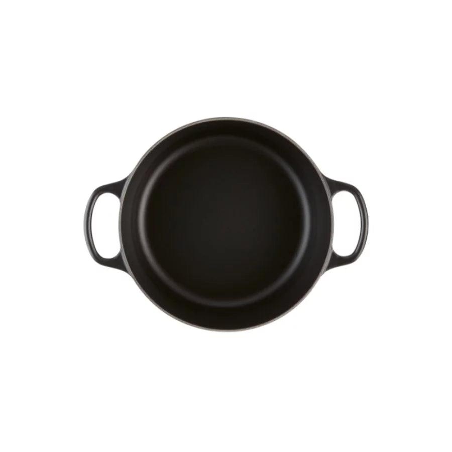 Katls LE CREUSET Cast iron kettle round Ø24cm / 4,2L mat black - DomoTehnika