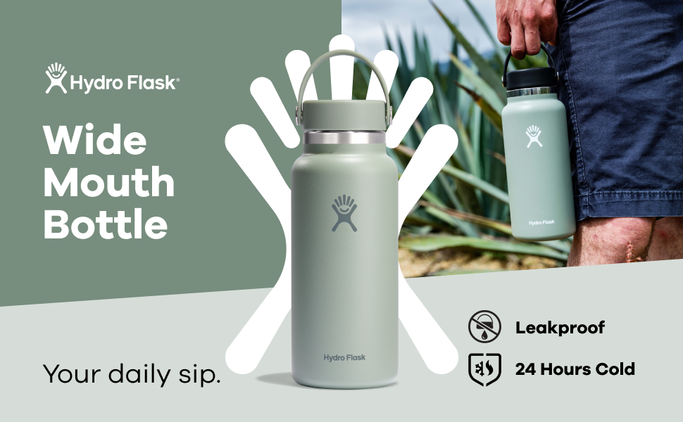 Termokrūze HYDRO FLASK 32 OZ WIDE FLEX CAP, AGAVE W32CTS374