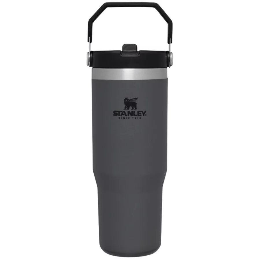 Termokrūze ar salmiņu STANLEY The IceFlow Flip Straw Tumbler 0,89L tumši pelēka - DomoTehnika
