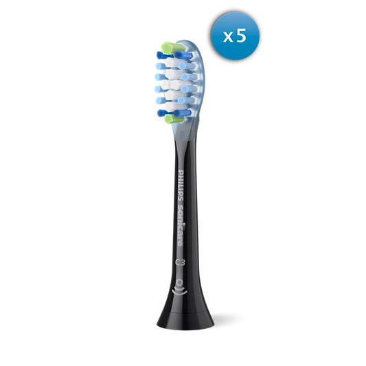 Sonicare C3 Premium Plaque Defence zobu birstes uzgaļi, komplektā 4 + 1 gab, melns HX9045/88