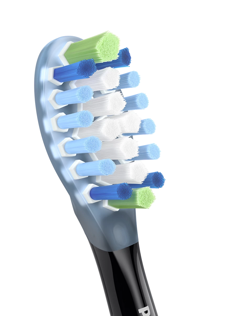 Sonicare C3 Premium Plaque Defence zobu birstes uzgalis (2gab) melns HX9042/88