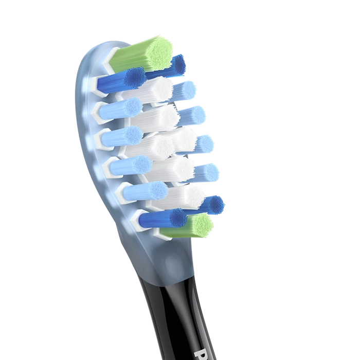 PHILIPS Sonicare C3 Premium Plaque Defence zobu birstes uzgaļi, komplektā 4 + 1 gab, melns HX9045/88