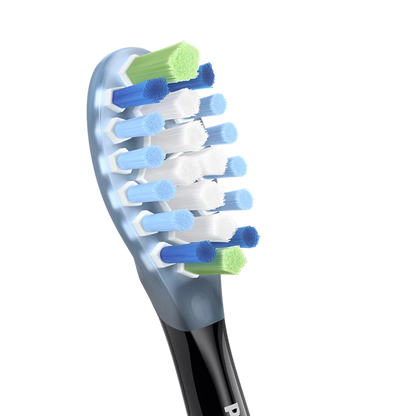 PHILIPS Sonicare C3 Premium Plaque Defence zobu birstes uzgaļi, komplektā 4 + 1 gab, melns HX9045/88