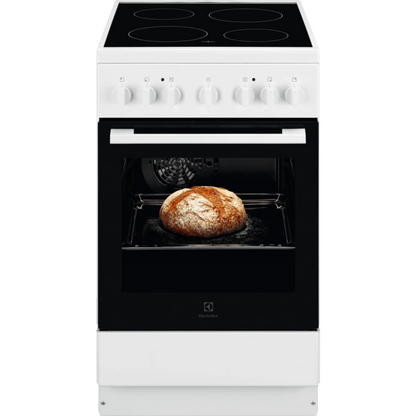 Electrolux elektriskā plīts ar elektrisko cepeškrāsni, balta, 50cm LKR500001W
