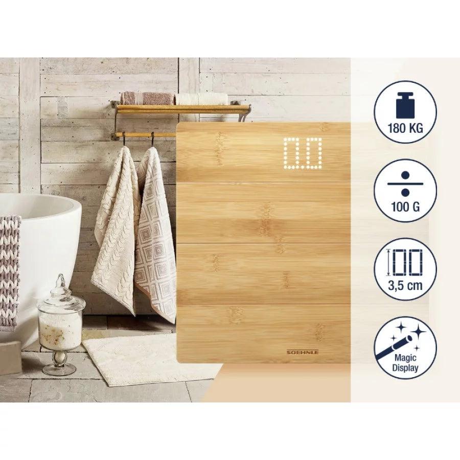 Ķermeņa svari SOEHNLE Style Sense Bamboo Magic - DomoTehnika