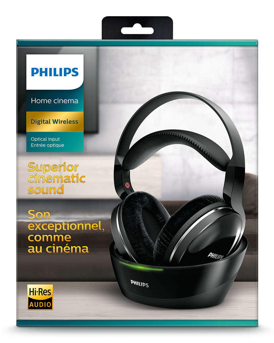 PHILIPS bezvadu austiņas, melnas SHD8850/12